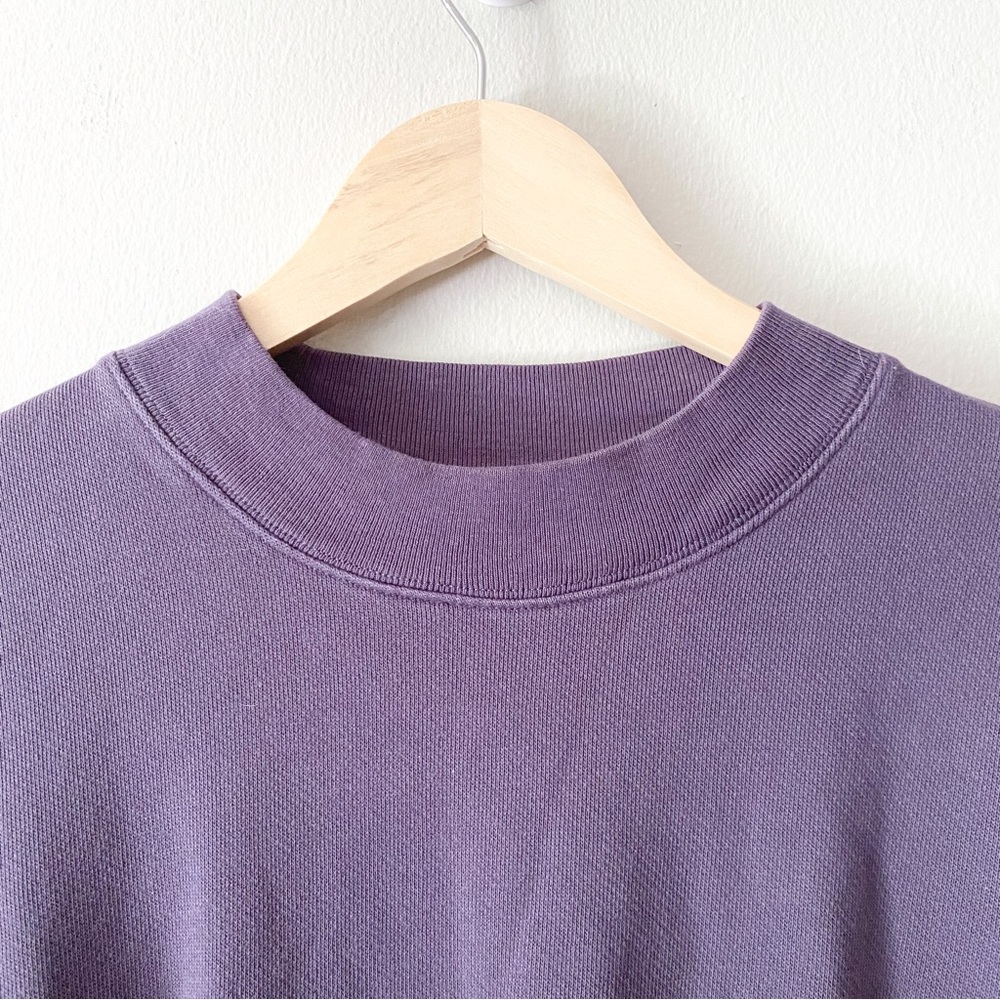 Wilfred Free Shirt Dress Long Sleeve Pockets Crew Neck Purple Size Medium - Picture 5 of 9